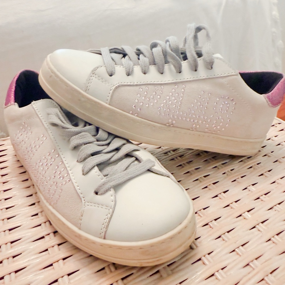 P448 Women’s Sneakers! Beautiful Pink sparkles! Size 36